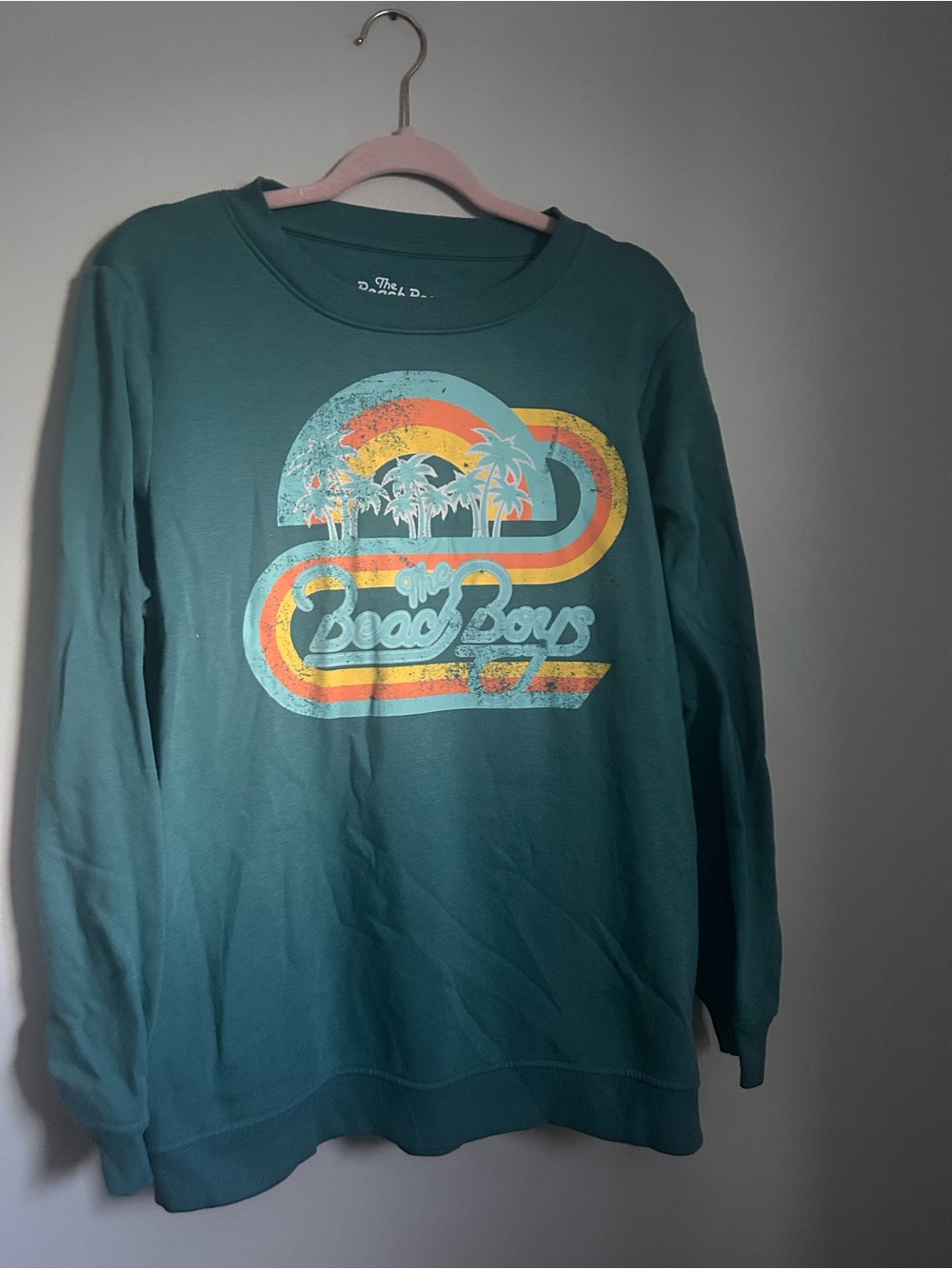 The Beach Boys Teal Graphic Sweatshirt for Women